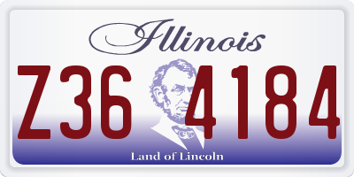 IL license plate Z364184