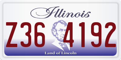 IL license plate Z364192