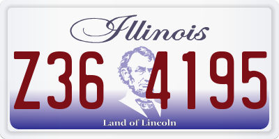 IL license plate Z364195