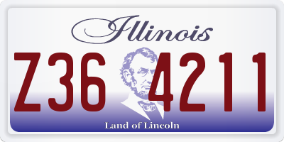 IL license plate Z364211