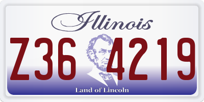 IL license plate Z364219