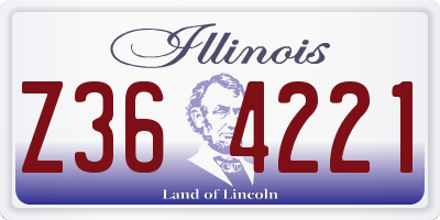 IL license plate Z364221