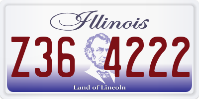 IL license plate Z364222