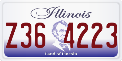 IL license plate Z364223