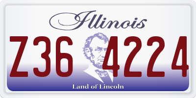 IL license plate Z364224
