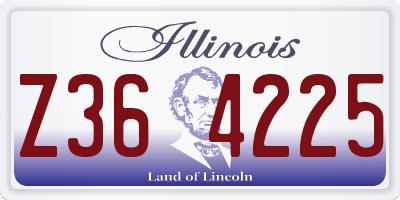 IL license plate Z364225