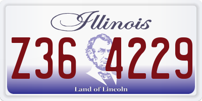 IL license plate Z364229