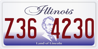 IL license plate Z364230