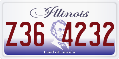 IL license plate Z364232