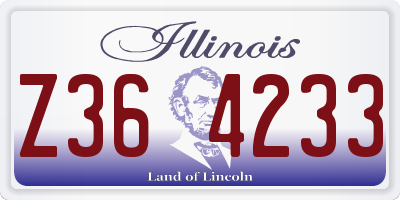 IL license plate Z364233