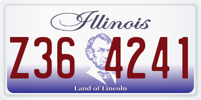 IL license plate Z364241