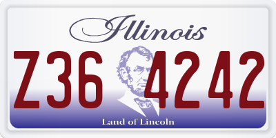 IL license plate Z364242