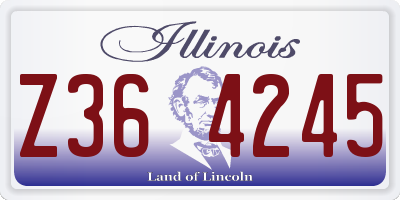 IL license plate Z364245