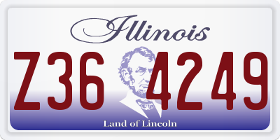 IL license plate Z364249