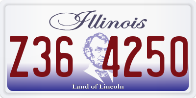 IL license plate Z364250
