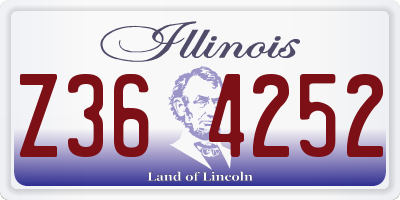 IL license plate Z364252