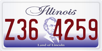 IL license plate Z364259