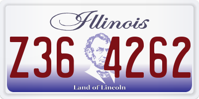 IL license plate Z364262