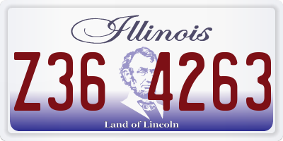 IL license plate Z364263