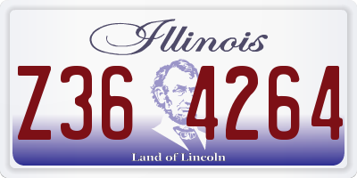 IL license plate Z364264