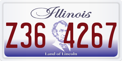 IL license plate Z364267