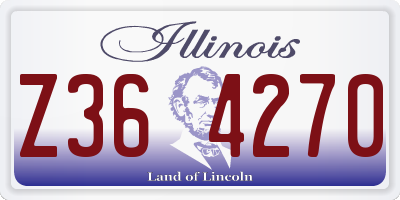 IL license plate Z364270