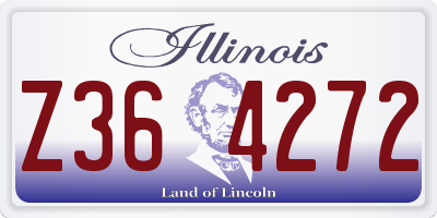 IL license plate Z364272