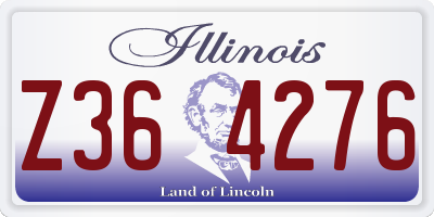 IL license plate Z364276