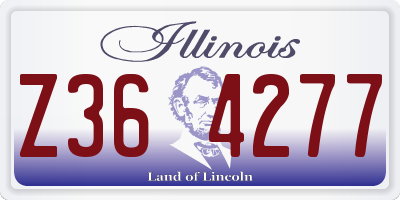 IL license plate Z364277