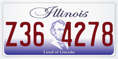IL license plate Z364278