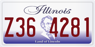 IL license plate Z364281