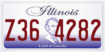 IL license plate Z364282