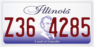 IL license plate Z364285