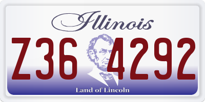 IL license plate Z364292