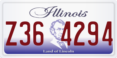 IL license plate Z364294