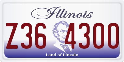 IL license plate Z364300