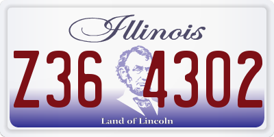 IL license plate Z364302