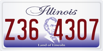 IL license plate Z364307