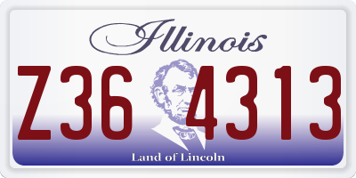 IL license plate Z364313