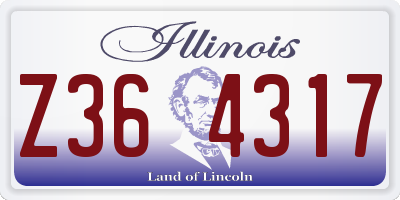 IL license plate Z364317