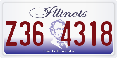 IL license plate Z364318
