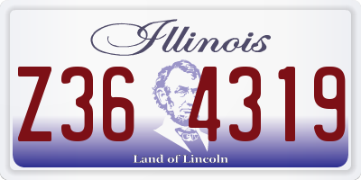 IL license plate Z364319