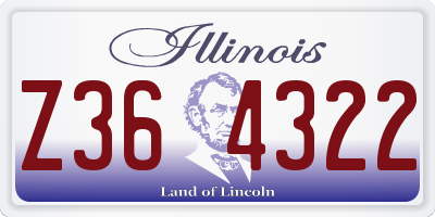 IL license plate Z364322