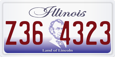 IL license plate Z364323