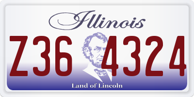 IL license plate Z364324