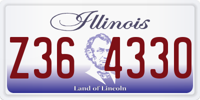 IL license plate Z364330