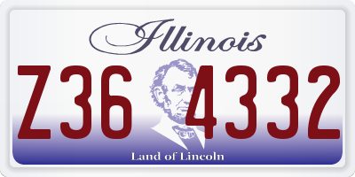 IL license plate Z364332