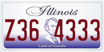 IL license plate Z364333