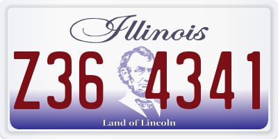 IL license plate Z364341