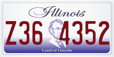 IL license plate Z364352